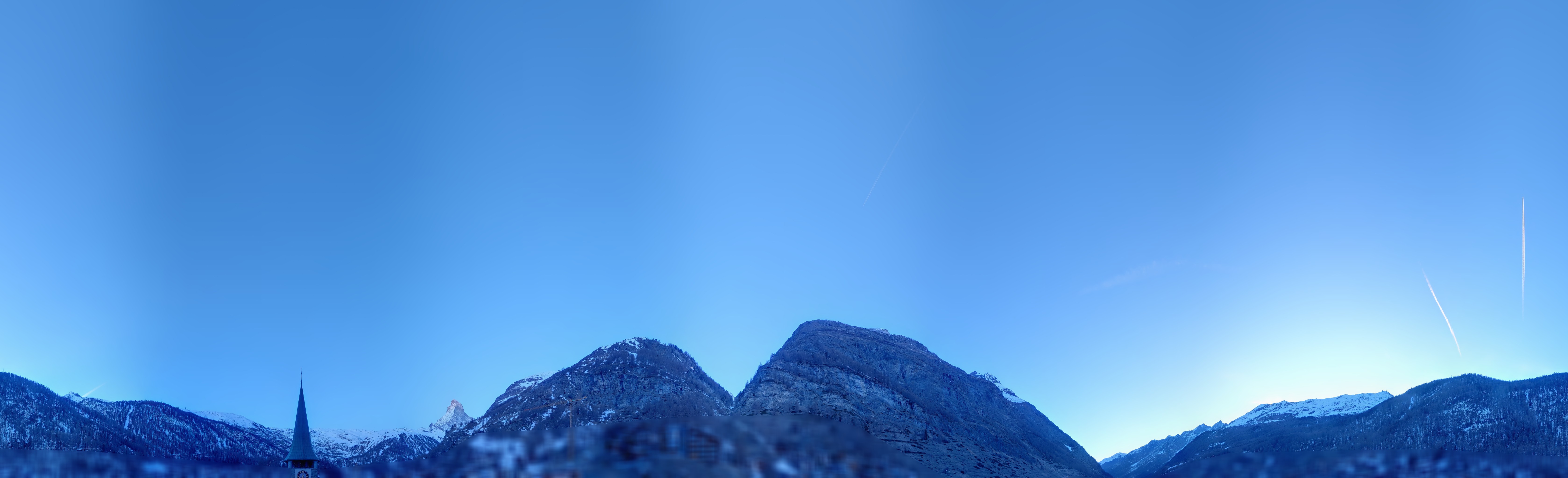 Archived image Webcam Panorama Hotel Zermatterhof