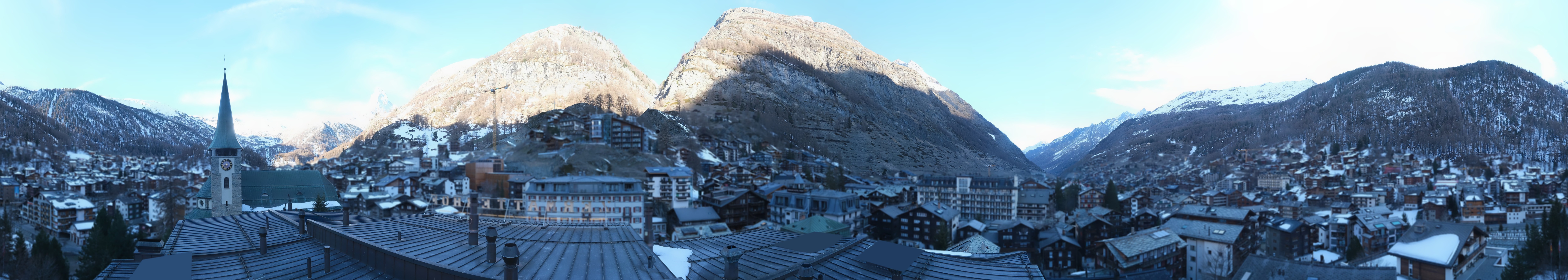 Archived image Webcam Panorama Hotel Zermatterhof