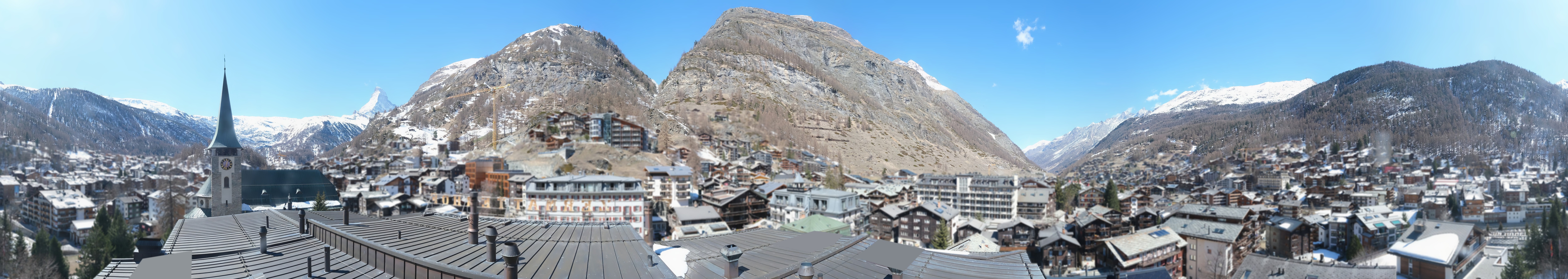 Archived image Webcam Panorama Hotel Zermatterhof