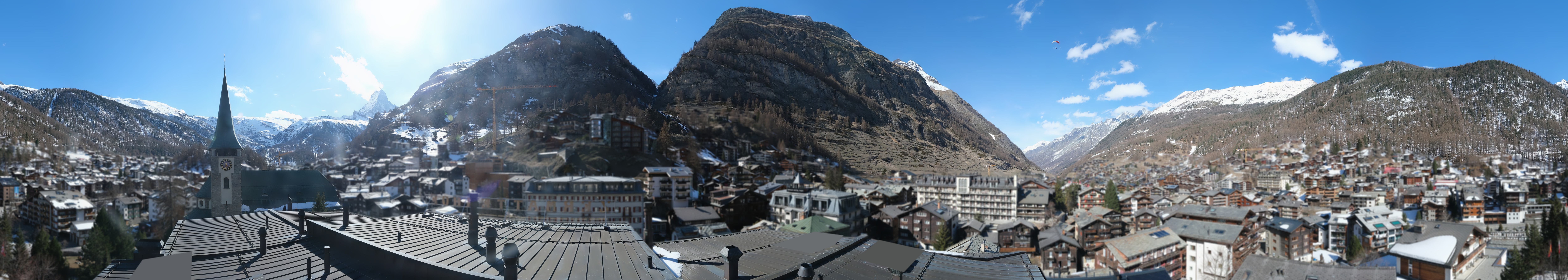 Archived image Webcam Panorama Hotel Zermatterhof