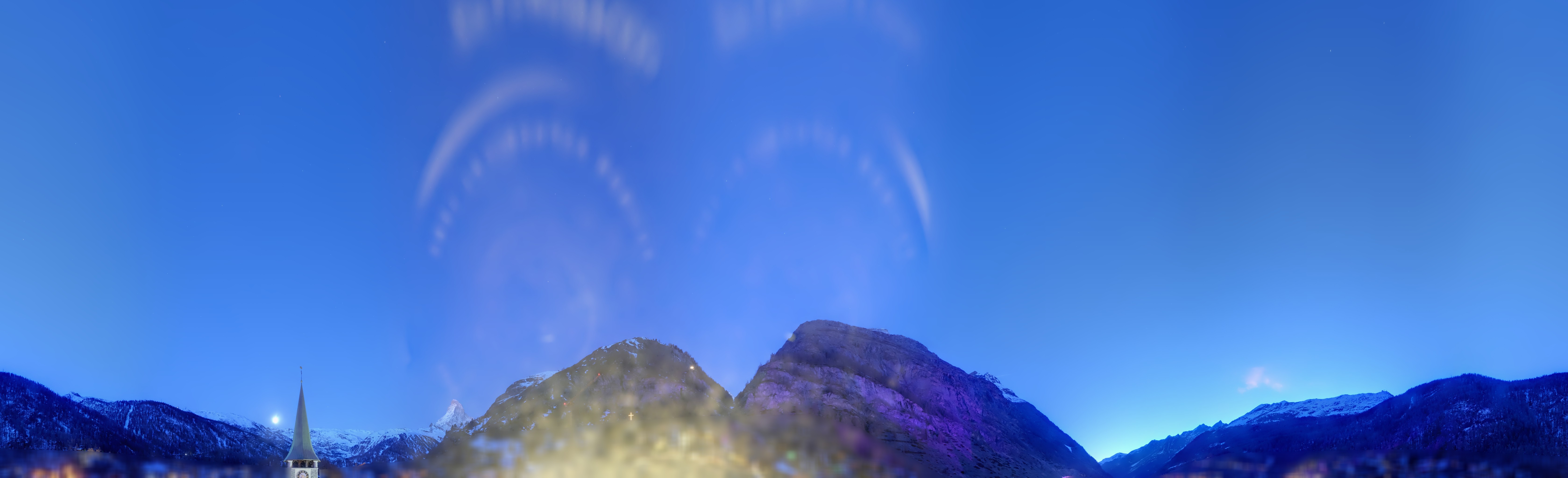 Archived image Webcam Panorama Hotel Zermatterhof