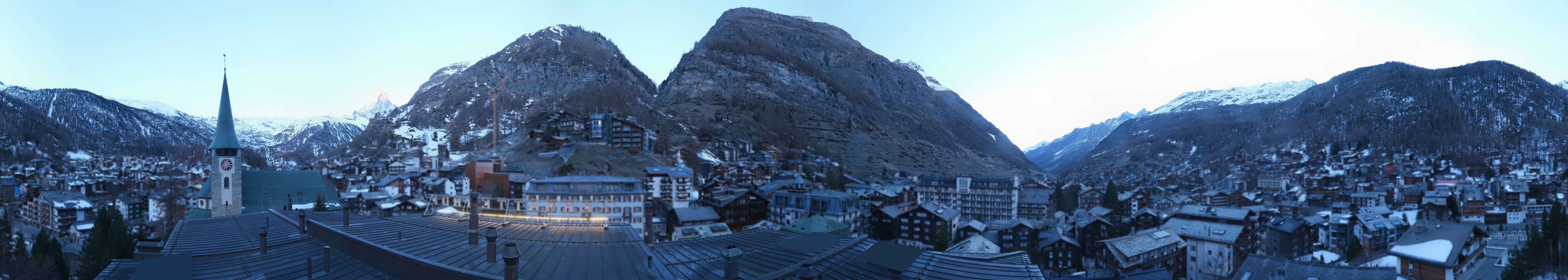 Archived image Webcam Panorama Hotel Zermatterhof