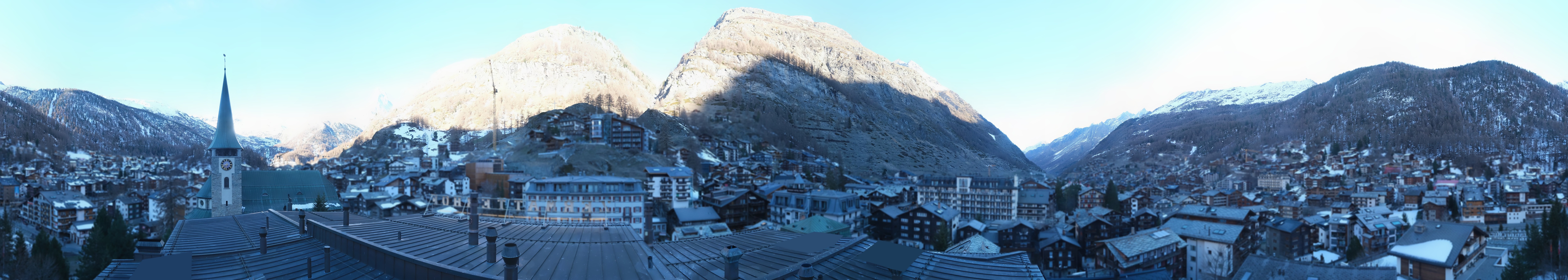 Archived image Webcam Panorama Hotel Zermatterhof