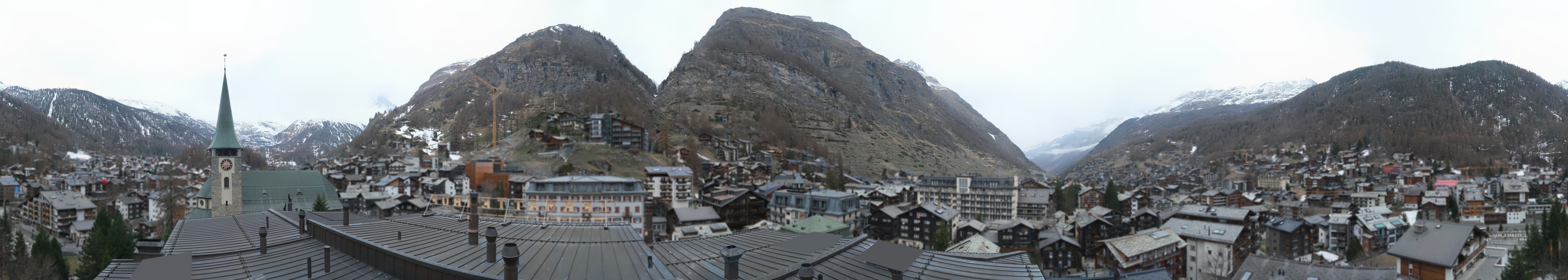 Archived image Webcam Panorama Hotel Zermatterhof