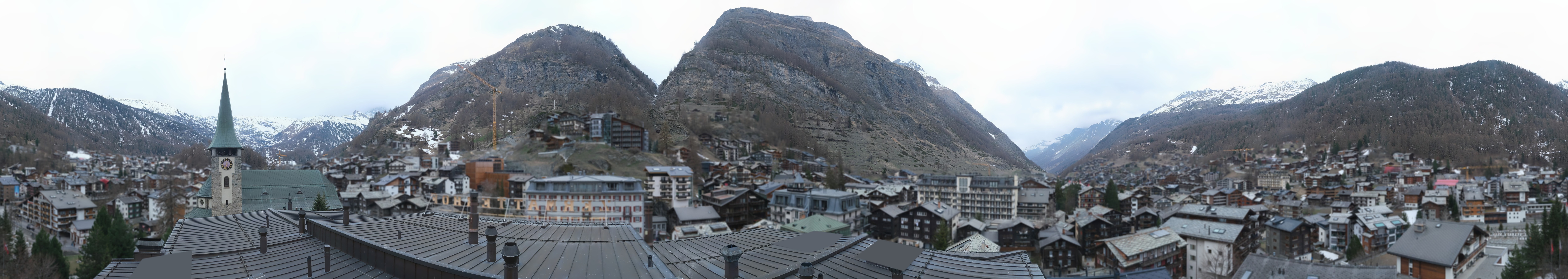 Archived image Webcam Panorama Hotel Zermatterhof