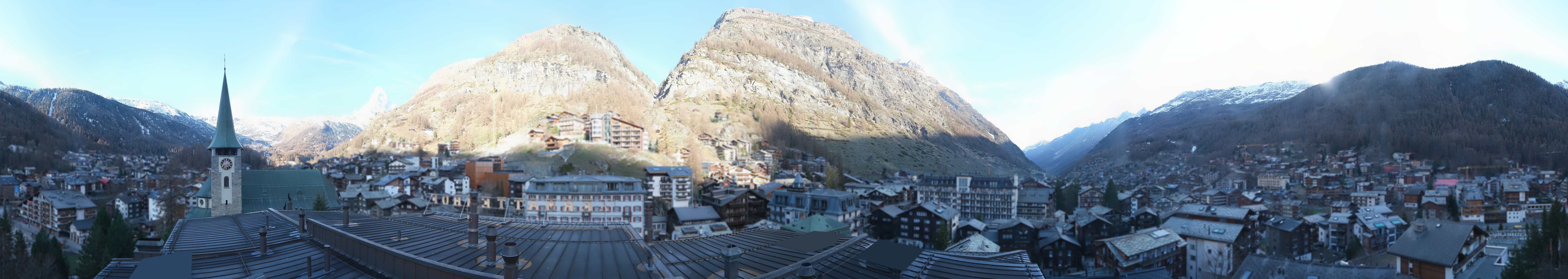 Archived image Webcam Panorama Hotel Zermatterhof
