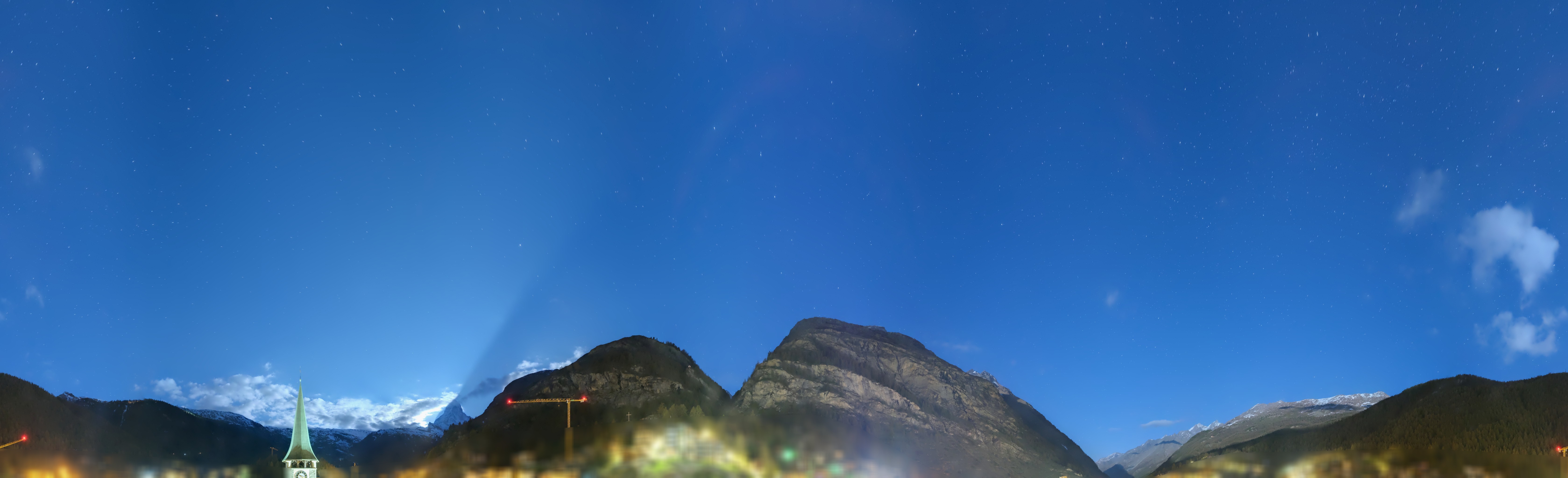 Archived image Webcam Panorama Hotel Zermatterhof