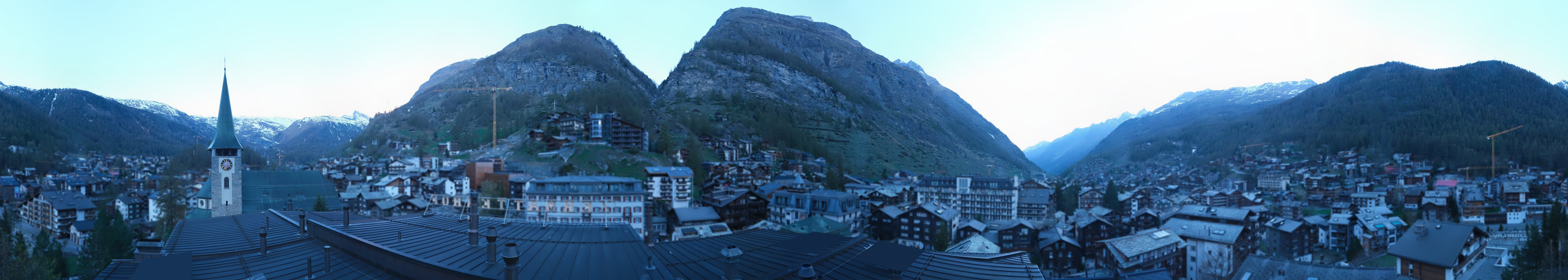 Archived image Webcam Panorama Hotel Zermatterhof