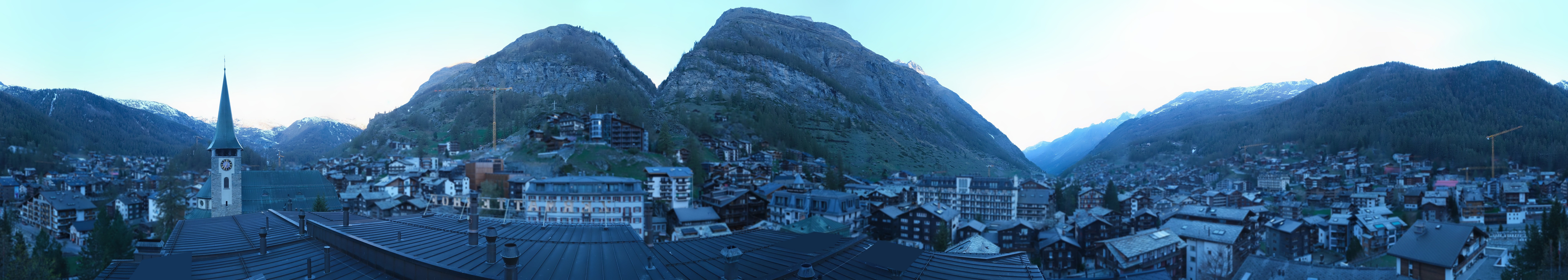 Archived image Webcam Panorama Hotel Zermatterhof