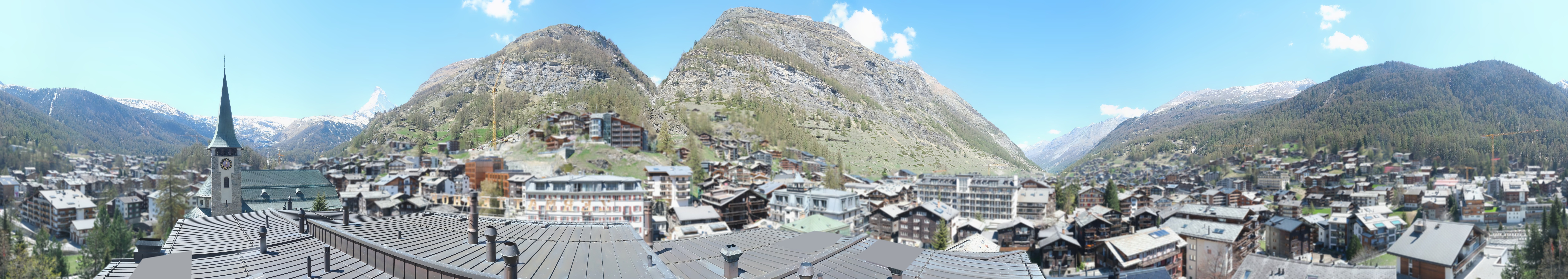 Archived image Webcam Panorama Hotel Zermatterhof
