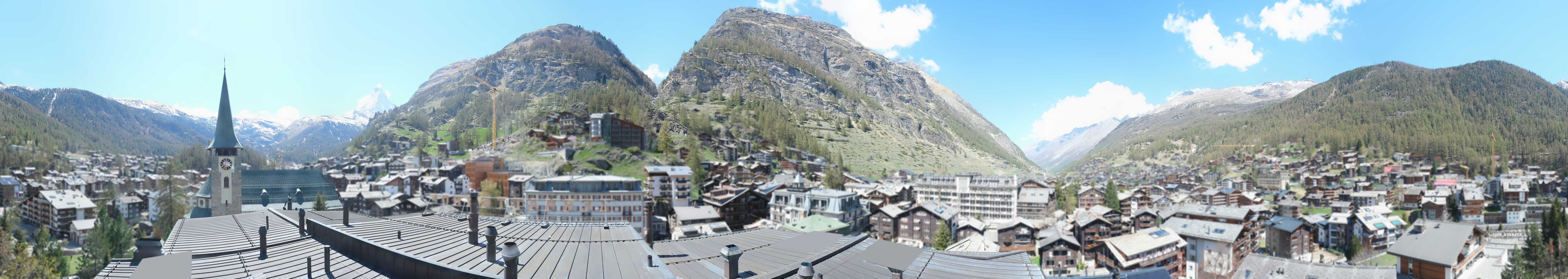 Archived image Webcam Panorama Hotel Zermatterhof