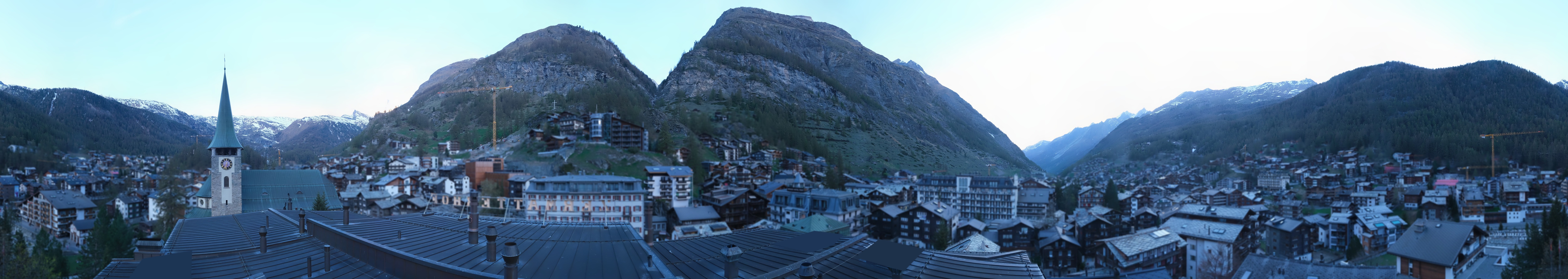 Archived image Webcam Panorama Hotel Zermatterhof
