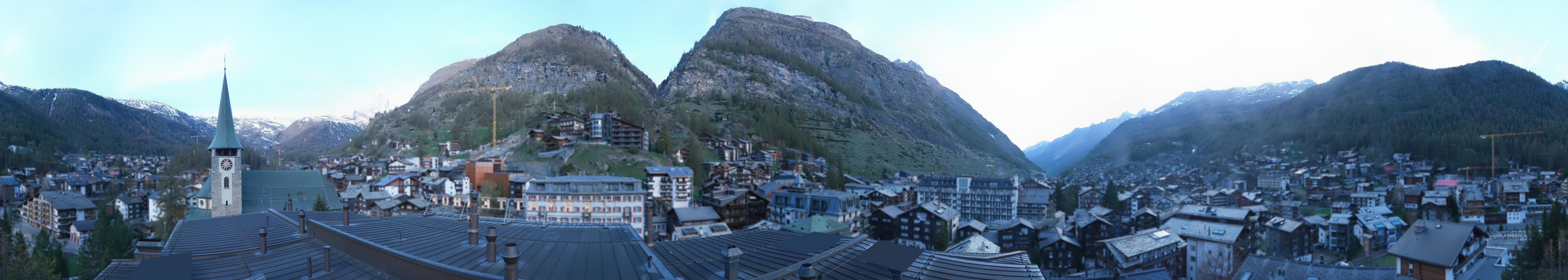 Archived image Webcam Panorama Hotel Zermatterhof