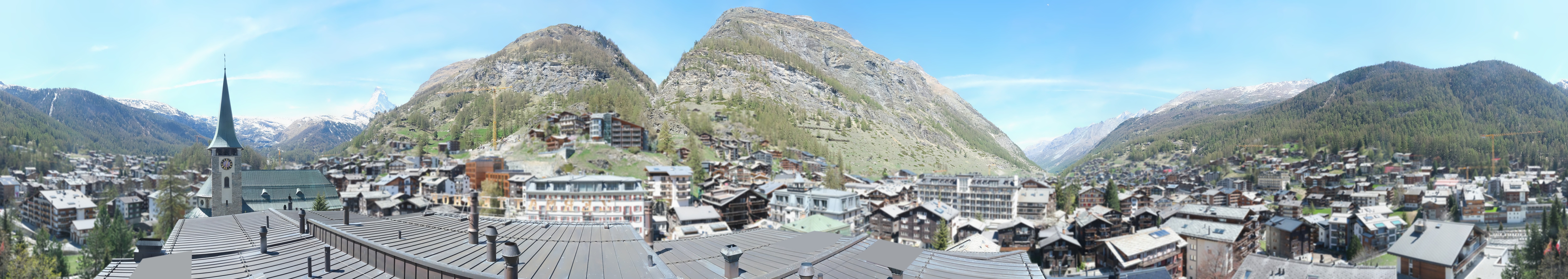 Archived image Webcam Panorama Hotel Zermatterhof