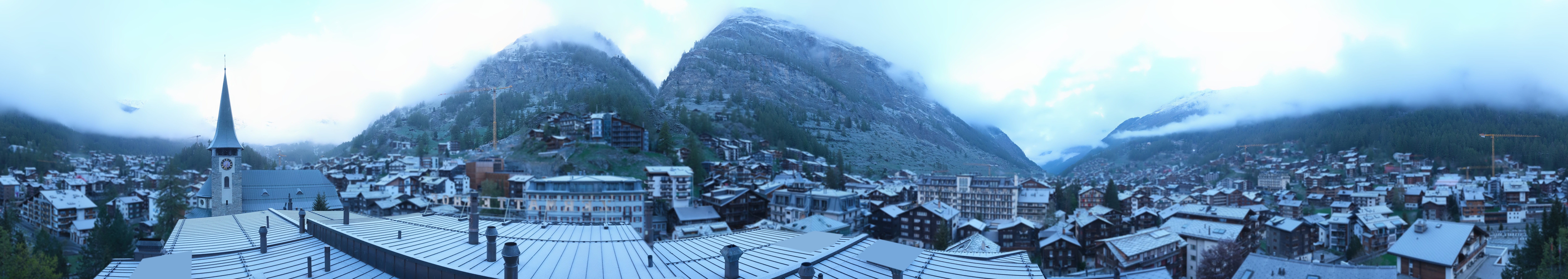 Archived image Webcam Panorama Hotel Zermatterhof