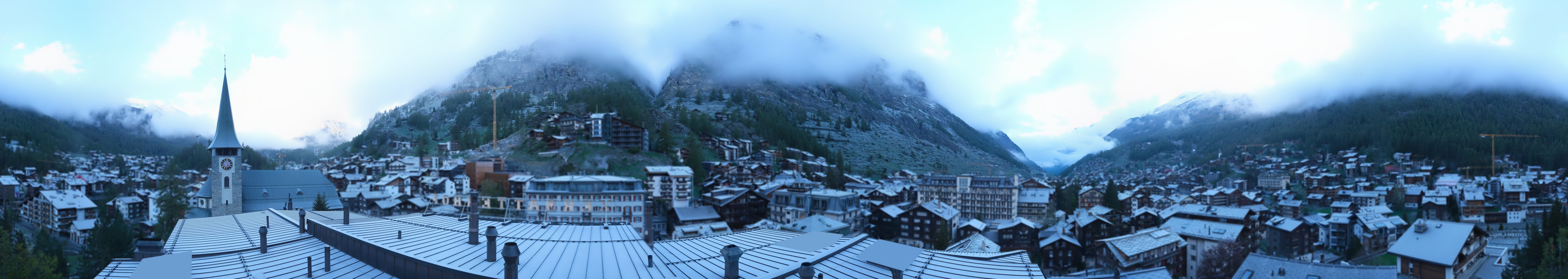 Archived image Webcam Panorama Hotel Zermatterhof