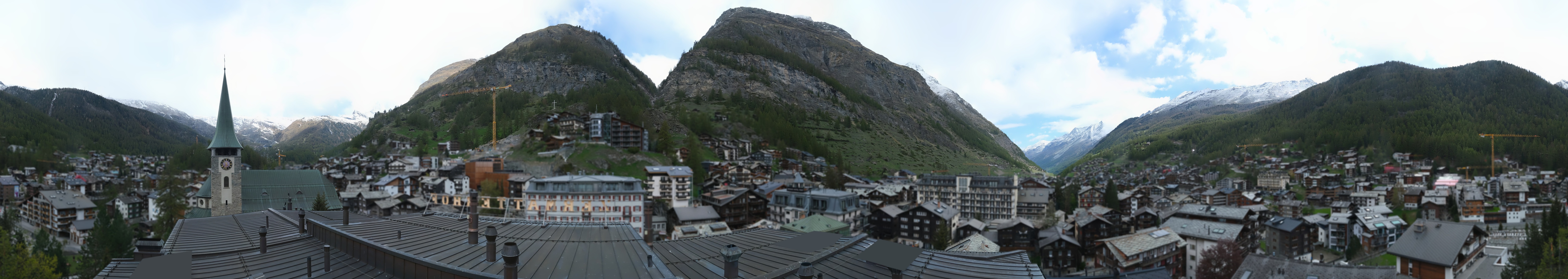 Archived image Webcam Panorama Hotel Zermatterhof