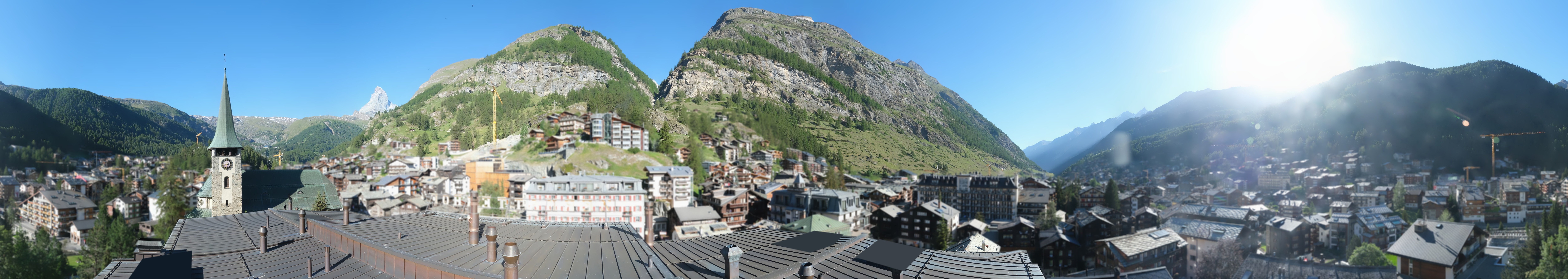 Archiv Foto Webcam Panorama Zermatterhof