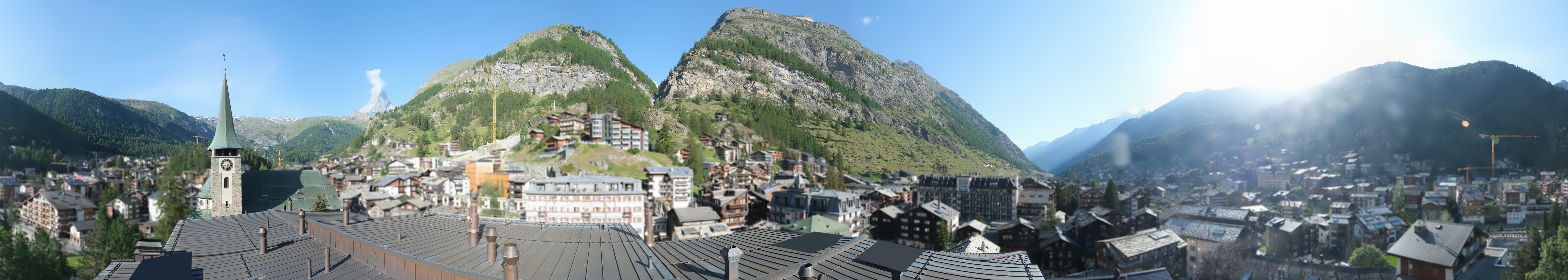 Archiv Foto Webcam Panorama Zermatterhof
