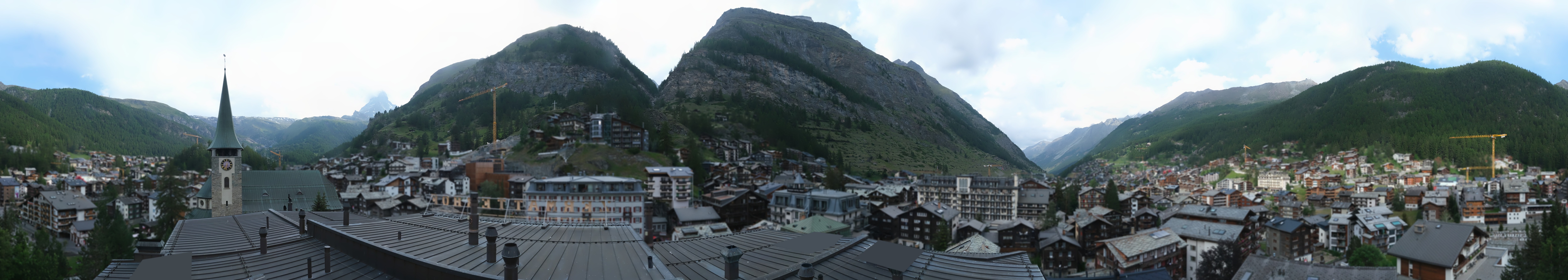 Archived image Webcam Panorama Hotel Zermatterhof