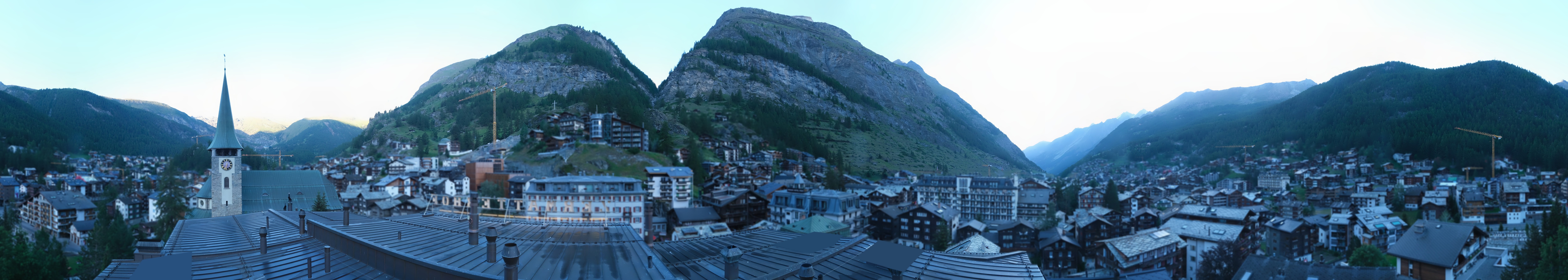 Archived image Webcam Panorama Hotel Zermatterhof