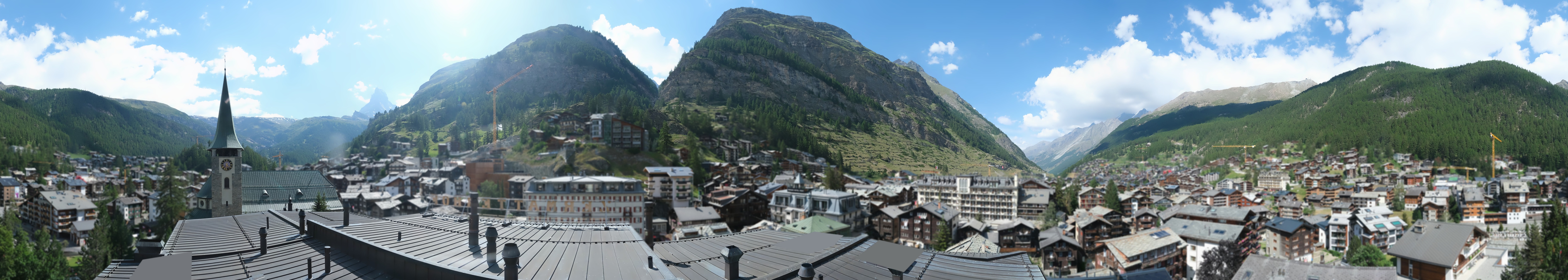 Archived image Webcam Panorama Hotel Zermatterhof