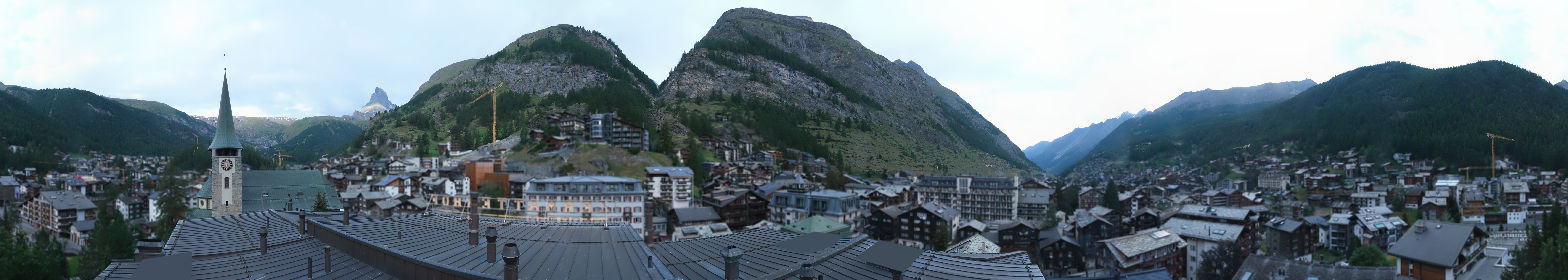 Archived image Webcam Panorama Hotel Zermatterhof