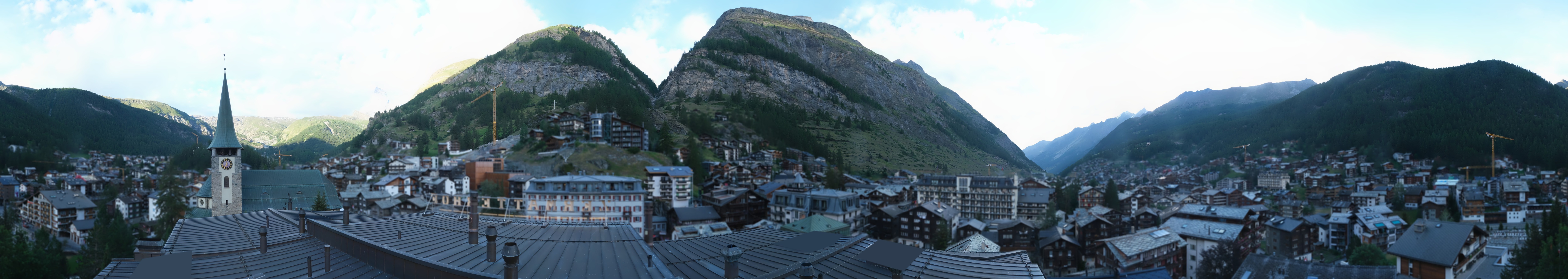 Archived image Webcam Panorama Hotel Zermatterhof