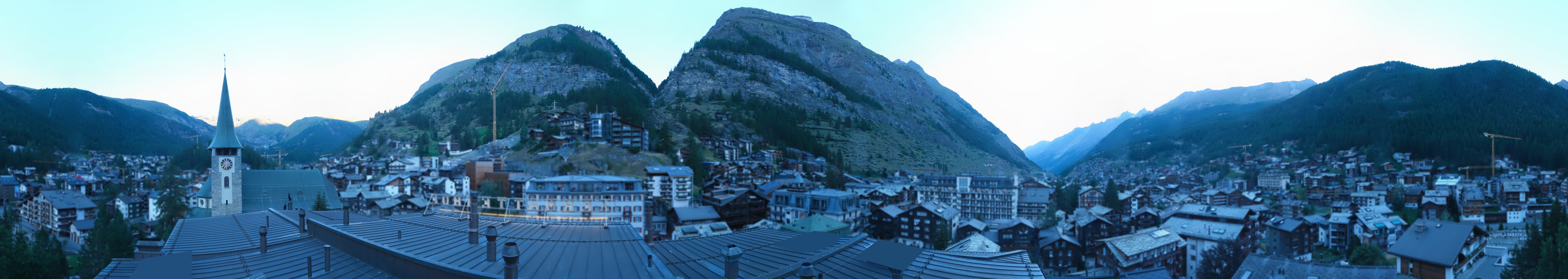 Archived image Webcam Panorama Hotel Zermatterhof