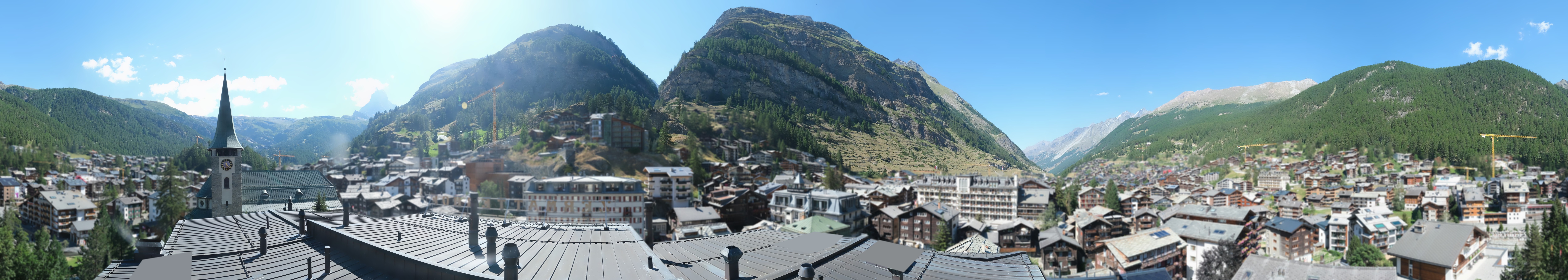 Archived image Webcam Panorama Hotel Zermatterhof