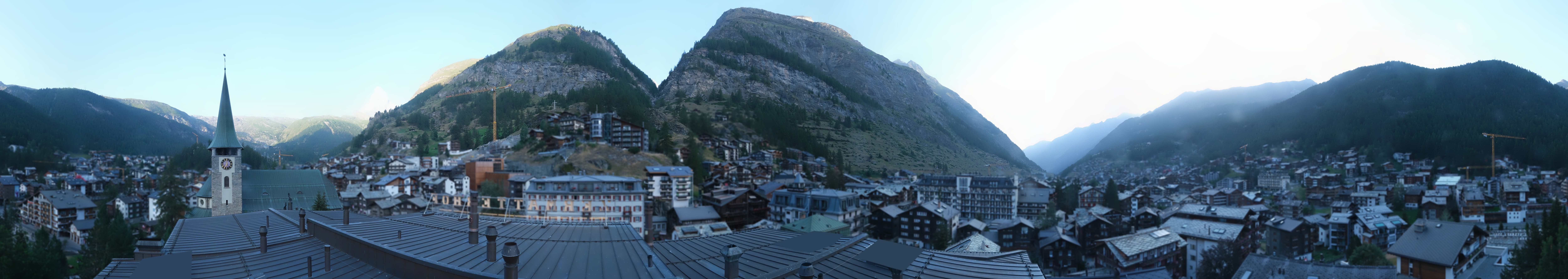 Archived image Webcam Panorama Hotel Zermatterhof