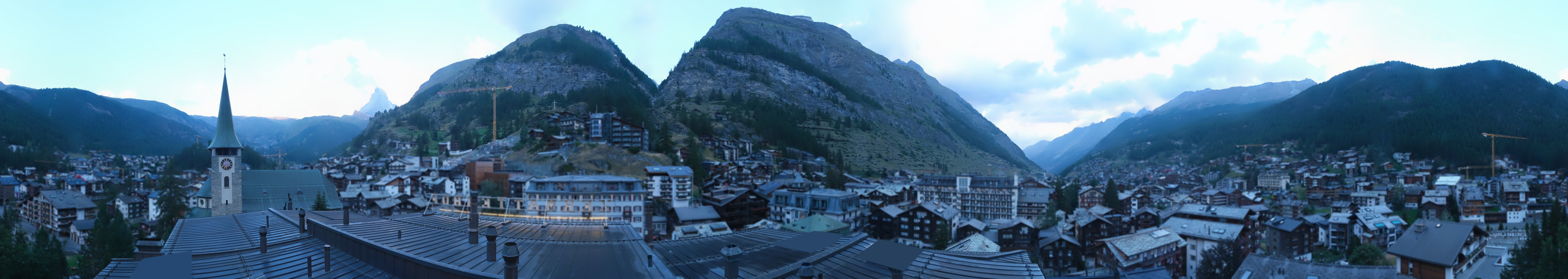 Archived image Webcam Panorama Hotel Zermatterhof