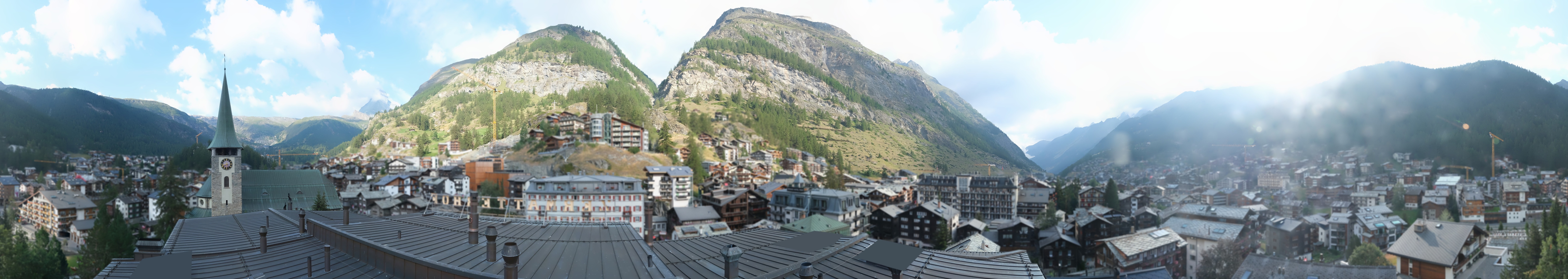 Archived image Webcam Panorama Hotel Zermatterhof