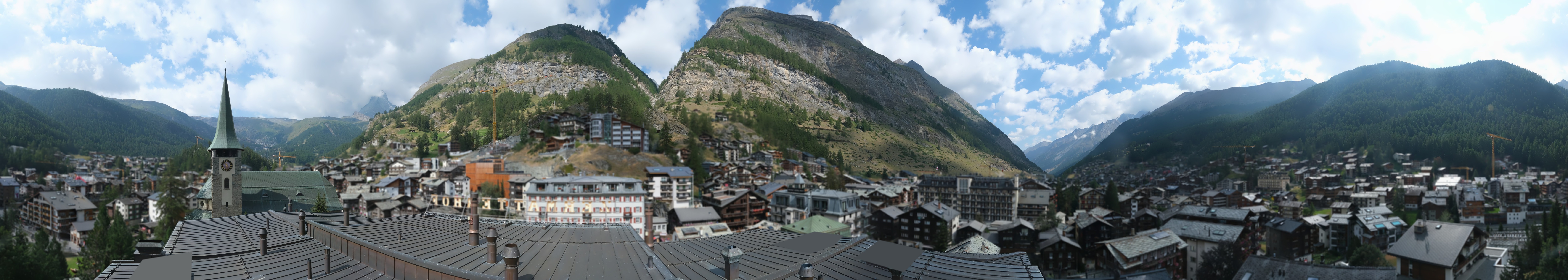 Archived image Webcam Panorama Hotel Zermatterhof