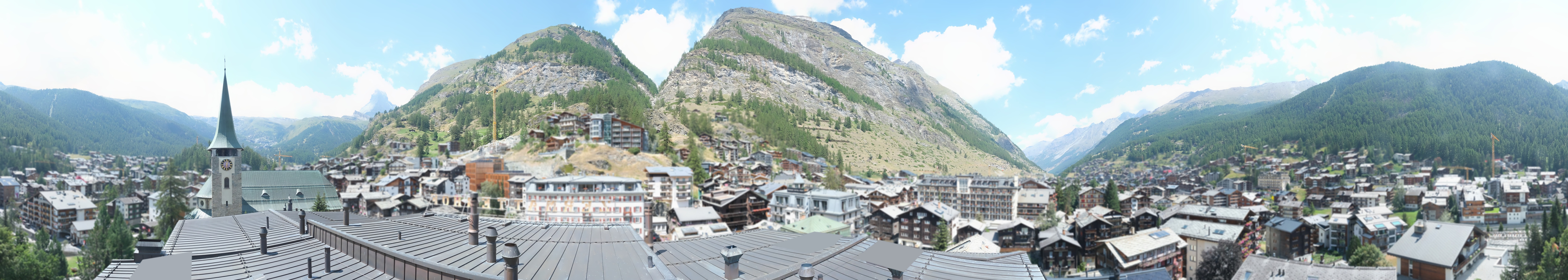 Archived image Webcam Panorama Hotel Zermatterhof