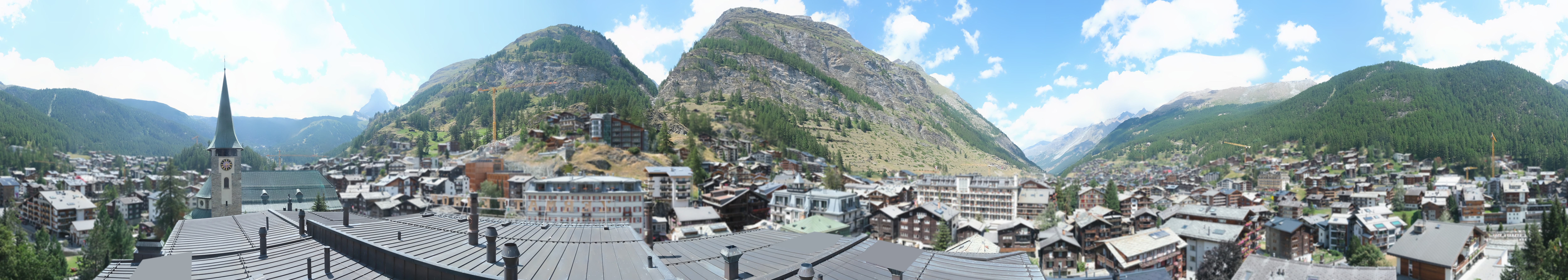 Archived image Webcam Panorama Hotel Zermatterhof