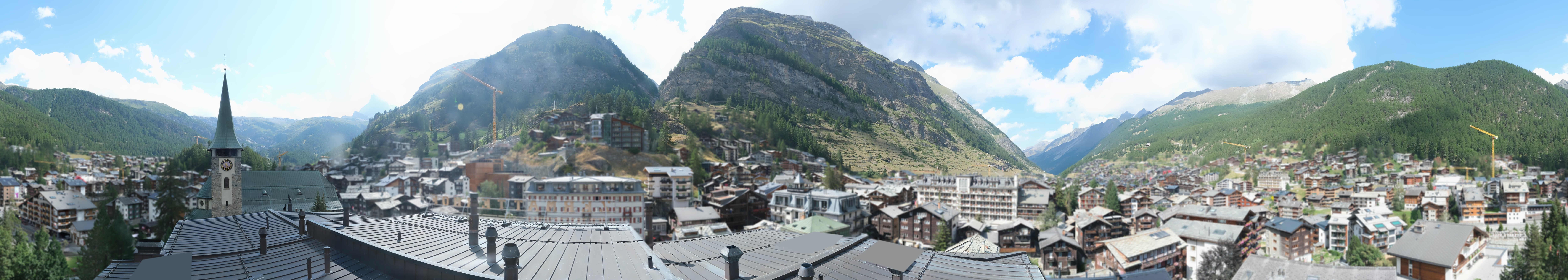 Archived image Webcam Panorama Hotel Zermatterhof