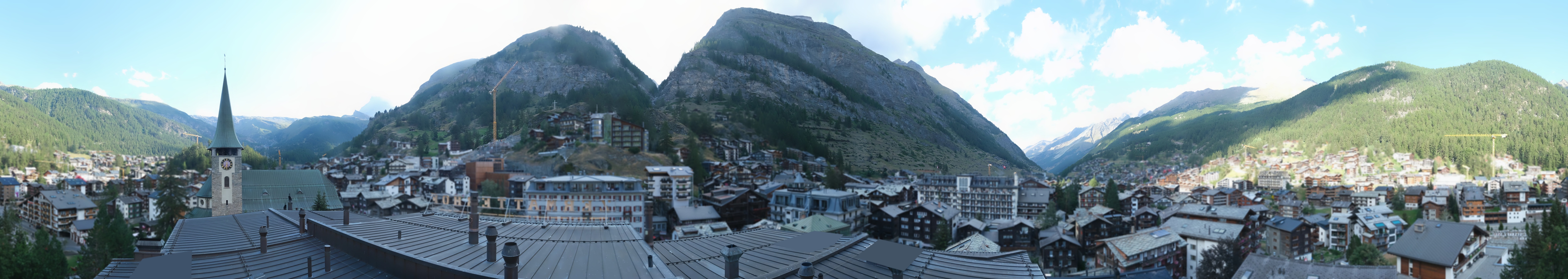 Archived image Webcam Panorama Hotel Zermatterhof