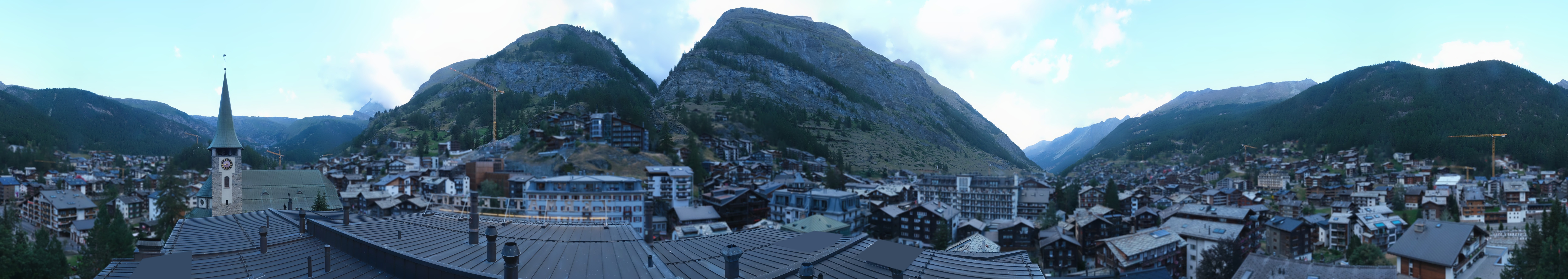 Archived image Webcam Panorama Hotel Zermatterhof