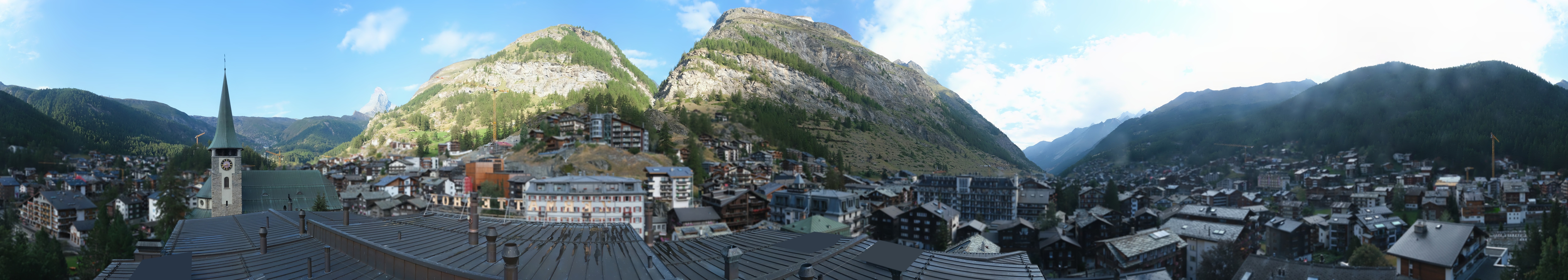 Archived image Webcam Panorama Hotel Zermatterhof