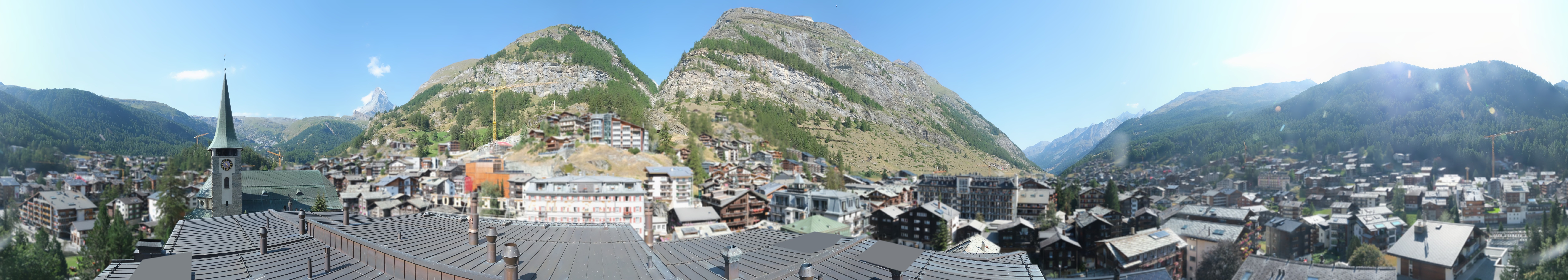 Archived image Webcam Panorama Hotel Zermatterhof