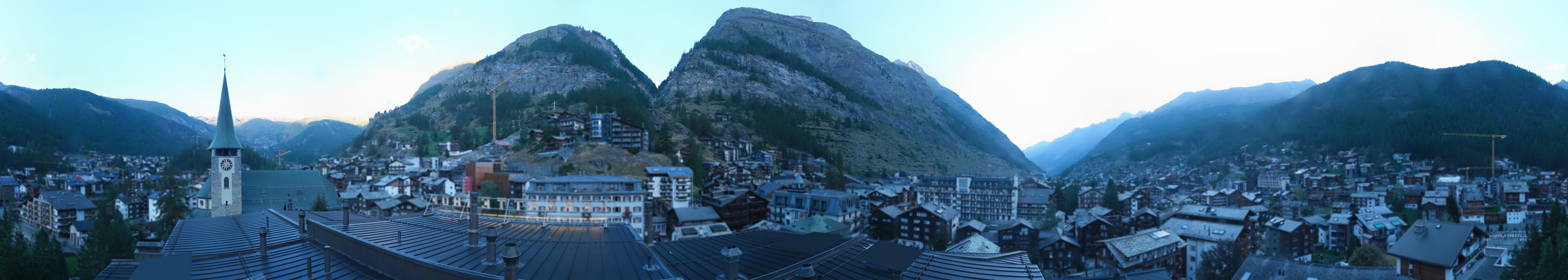 Archived image Webcam Panorama Hotel Zermatterhof
