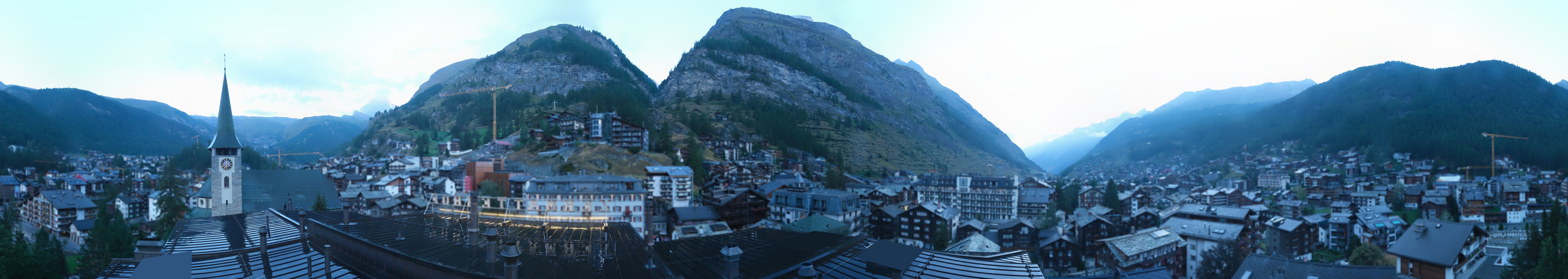 Archived image Webcam Panorama Hotel Zermatterhof