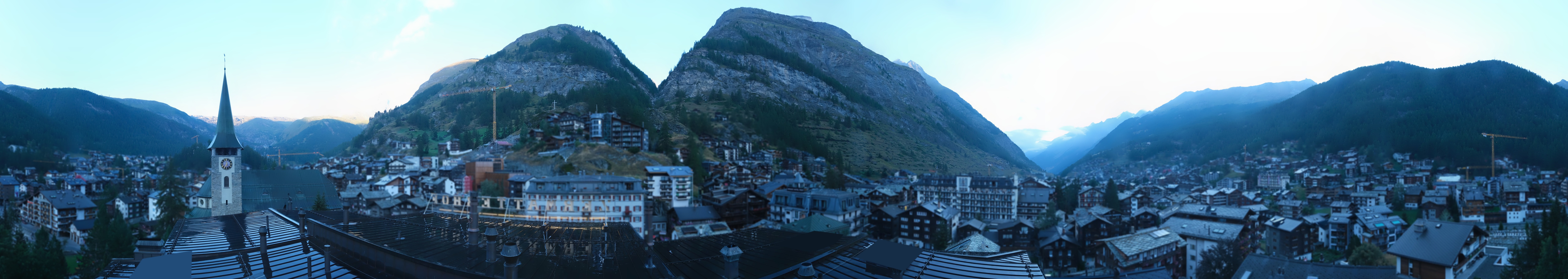 Archived image Webcam Panorama Hotel Zermatterhof