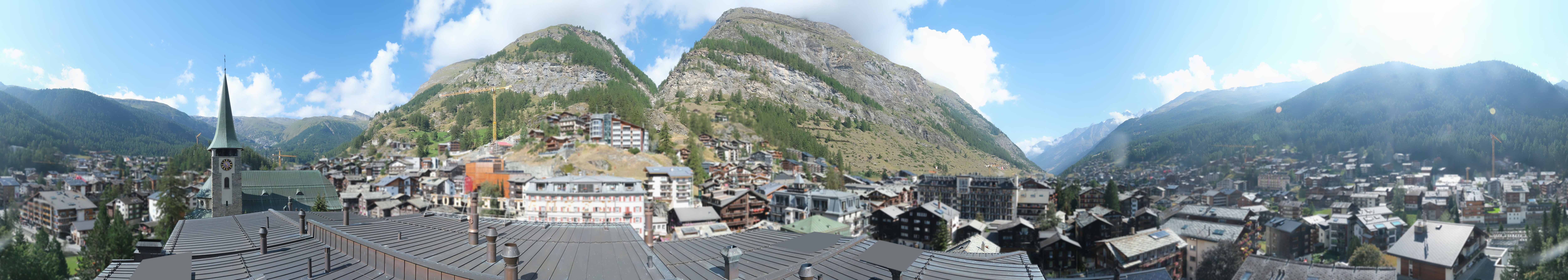 Archived image Webcam Panorama Hotel Zermatterhof