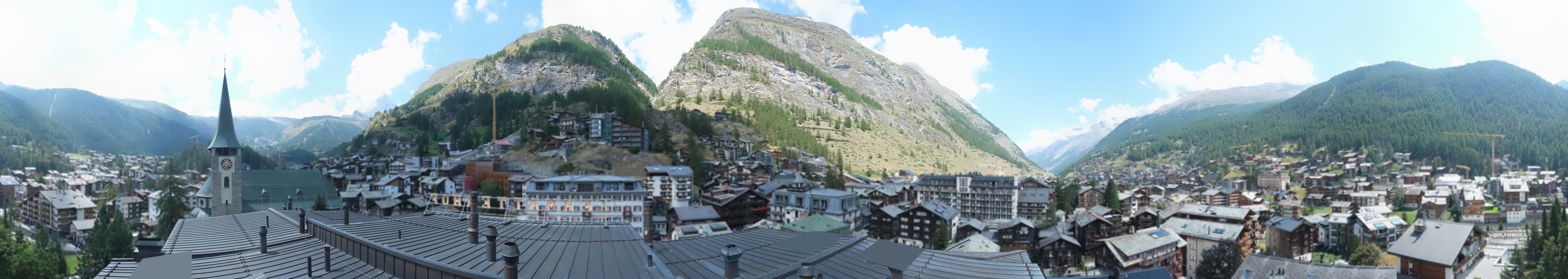 Archived image Webcam Panorama Hotel Zermatterhof
