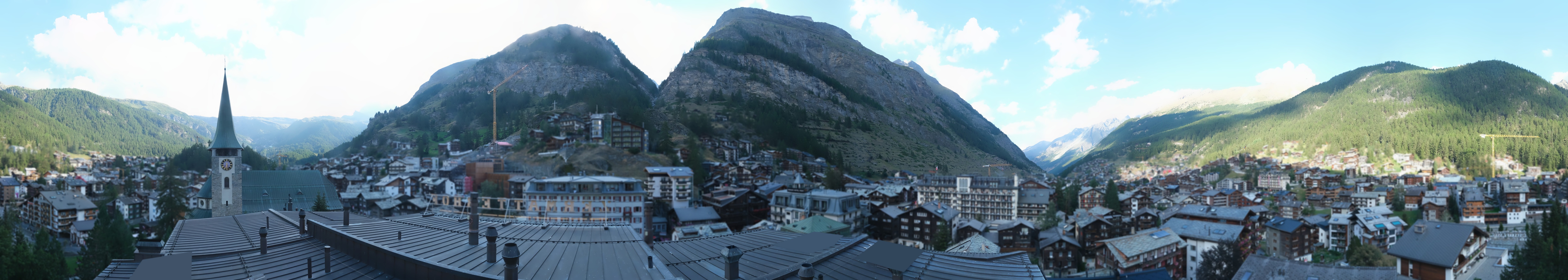 Archived image Webcam Panorama Hotel Zermatterhof