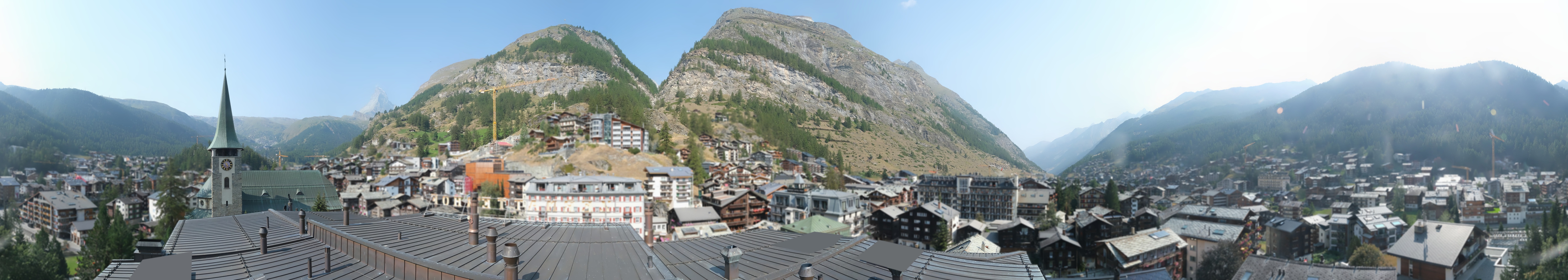 Archived image Webcam Panorama Hotel Zermatterhof