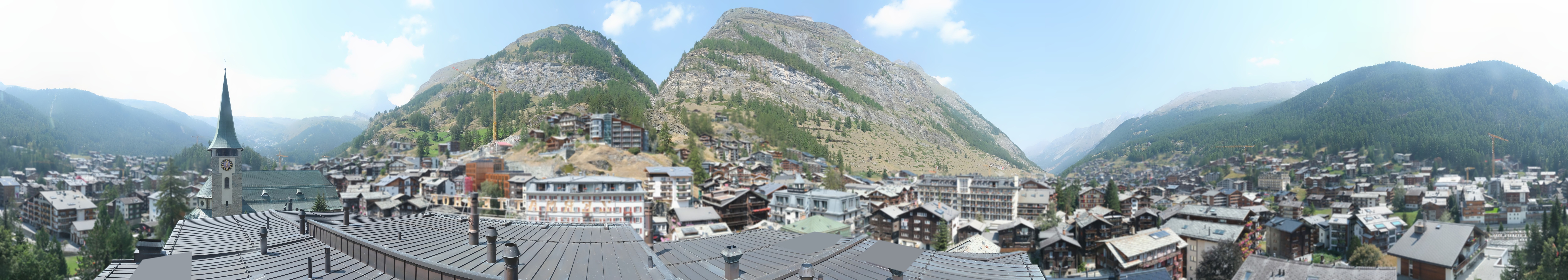 Archived image Webcam Panorama Hotel Zermatterhof