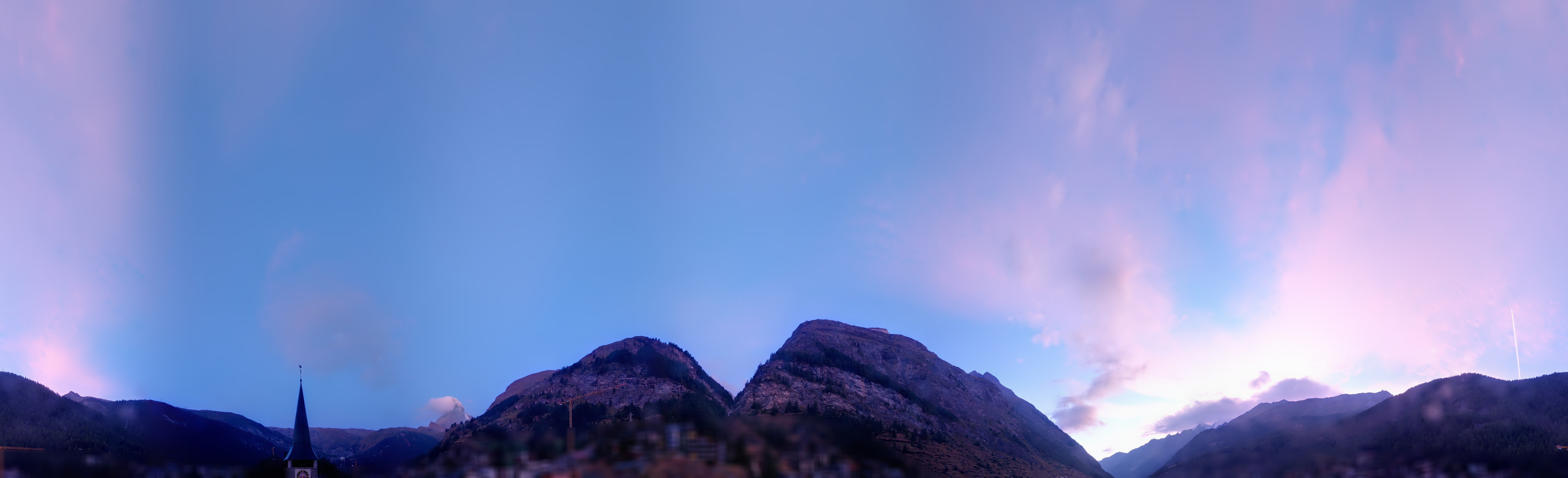 Archived image Webcam Panorama Hotel Zermatterhof